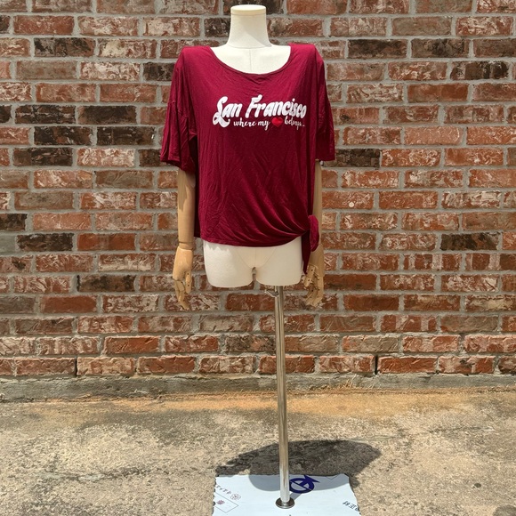 San Francisco: Where My Heart Belongs red tee / XL / Excellent condition - Picture 7 of 15